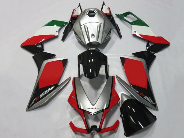 2012-2018 Aprilia RS4 125 Motorcycle Fairings - Silver Red Glossy Black Canada for Sale
