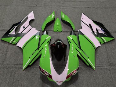 2015-2020 Ducati 959 1299 Motorcycle Fairings - White Green Glossy Black Unibat Flex-Box OEM Style Canada for Sale