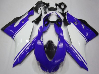 2011-2014 Ducati 1199 Motorcycle Fairings - Glossy Blue White Black Canada for Sale