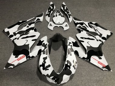 2011-2014 Ducati 899 Motorcycle Fairings - White Black Camouflage Canada for Sale