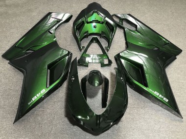 2007-2014 Ducati 848 Motorcycle Fairings - Green Canada for Sale