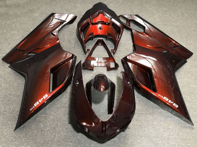 2007-2014 Ducati 848 Motorcycle Fairings - Red Canada for Sale