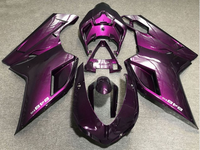 2007-2014 Ducati 848 Motorcycle Fairings - Purple Canada for Sale