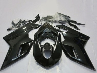 2007-2014 Ducati 848 1098 1198 Motorcycle Fairings - Glossy Black Canada for Sale