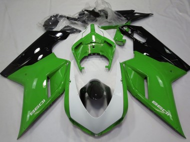 2007-2014 Ducati 1098 Motorcycle Fairings - Green Black White Canada for Sale
