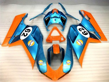 2007-2014 Ducati 848 1098 1198 Motorcycle Fairings - Orange Blue Gulf 62 Canada for Sale