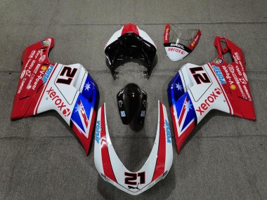 2007-2014 Ducati 848 1098 1198 Motorcycle Fairings - White Red Blue Glossy Black Xerox Valsir 21 Canada for Sale