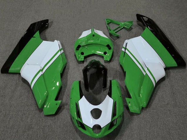 2003-2004 Ducati 749 999 Motorcycle Fairings - White Green Glossy Black Canada for Sale