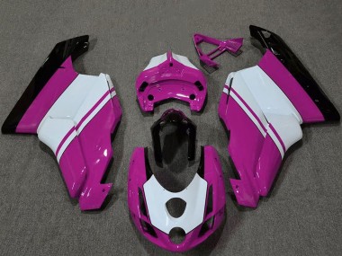 2003-2004 Ducati 749 999 Motorcycle Fairings - White Pink Glossy Black Canada for Sale