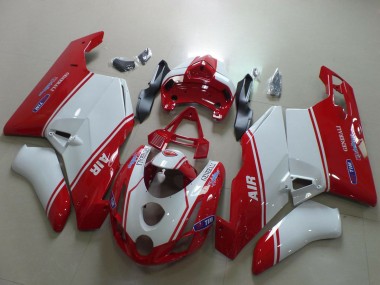 2003-2004 Ducati 749 999 Motorcycle Fairings - White Red Air Generali Tim Canada for Sale