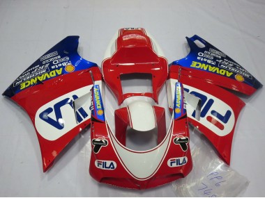 1993-2005 Ducati 748 916 996 998 Motorcycle Fairings - White Red Blue Fila Canada for Sale