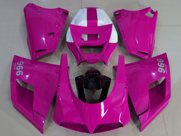 1993-2005 Ducati 996 Motorcycle Fairings - Glossy Pink White Black Canada for Sale