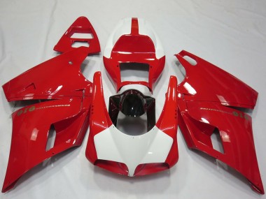 1993-2005 Ducati 916 Motorcycle Fairings - Red White Glossy Black Performance Canada for Sale