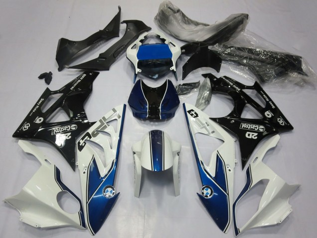 2017-2018 BMW S1000RR Motorcycle Fairings - White Blue Glossy Black Canada for Sale