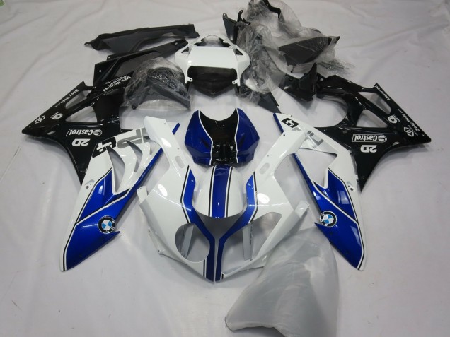 2015-2016 BMW S1000RR Motorcycle Fairings - White Blue Glossy Black Canada for Sale