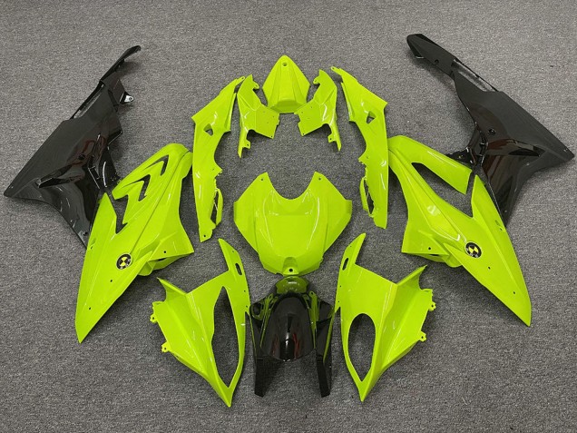 2009-2014 BMW S1000RR Motorcycle Fairings - Neon Yellow Glossy Black Canada for Sale