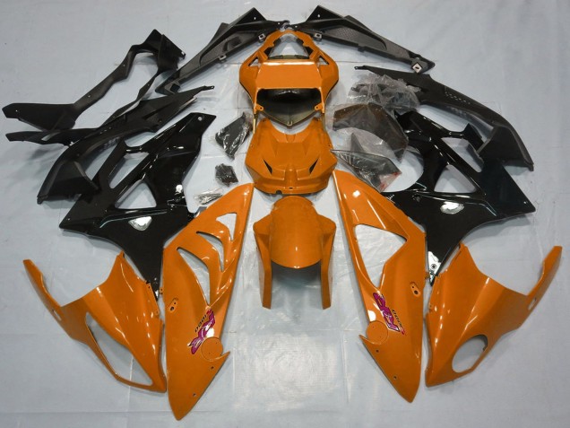2015-2016 BMW S1000RR Motorcycle Fairings - Orange Glossy Black Canada for Sale