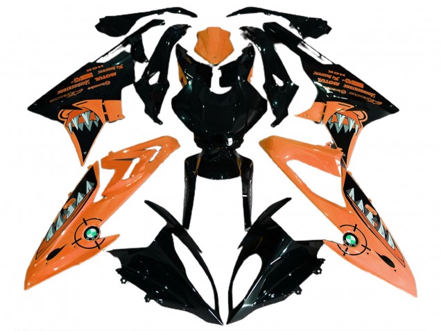 2015-2016 BMW S1000RR Motorcycle Fairings - Orange Glossy Black Shark Canada for Sale