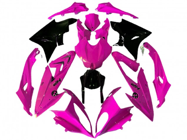 2009-2014 BMW S1000RR Motorcycle Fairings - Pink Glossy Black HP Canada for Sale