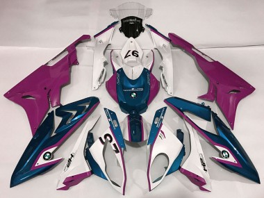 2009-2014 BMW S1000RR Motorcycle Fairings - White Purple Blue Canada for Sale