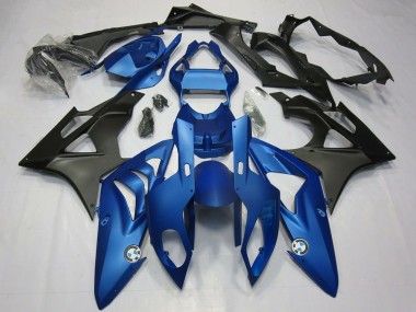 2009-2014 BMW S1000RR Motorcycle Fairing Kits - Blue Matte Black Canada for Sale