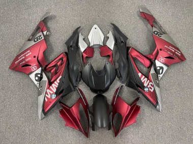 2009-2014 BMW S1000RR Motorcycle Fairings - Red Matte Black Canada for Sale