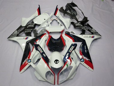 2009-2014 BMW S1000RR Motorcycle Fairing Kits - White Red Glossy Black Canada for Sale