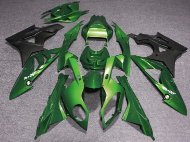 2009-2014 BMW S1000RR Motorcycle Fairings - Green Matte Black Canada for Sale
