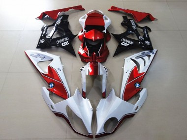 2009-2014 BMW S1000RR Motorcycle Fairings - White Red Glossy Black Canada for Sale