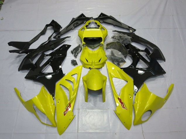 2009-2014 BMW S1000RR Motorcycle Fairings - Yellow Glossy Black Canada for Sale