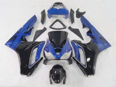 2006-2008 Triumph Daytona 675 Motorcycle Fairings - Blue Glossy Black Canada for Sale