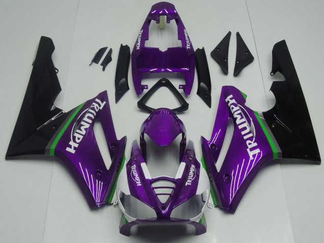2009-2012 Triumph Daytona 675 Motorcycle Fairings - Purple Green Glossy Black Canada for Sale