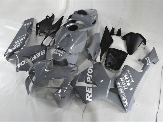 2005-2006 Honda CBR600RR Motorcycle Fairings - Nardo Grey White Repsol Canada for Sale