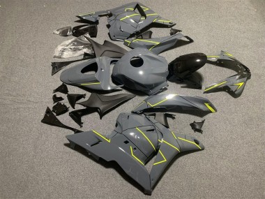 2009-2012 Honda CBR600RR Motorcycle Fairings - Dark Nardo Grey Yellow Canada for Sale