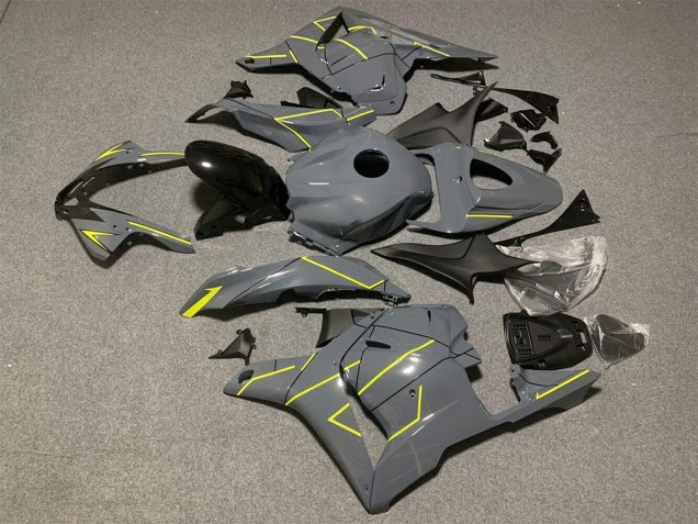 2009-2012 Honda CBR600RR Motorcycle Fairings - Dark Nardo Grey Yellow Canada for Sale