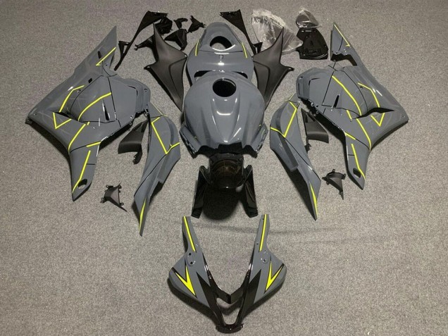 2009-2012 Honda CBR600RR Motorcycle Fairings - Dark Nardo Grey Yellow Canada for Sale