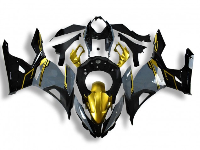 2018-2024 Kawasaki Ninja 400 Motorcycle Fairings - Nardo Grey Gold Black Canada for Sale