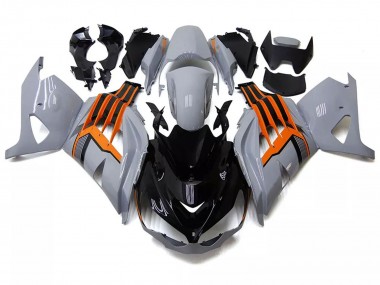 2012-2024 Kawasaki ZX14R ZZR1400 Motorcycle Fairings - Nardo Grey Orange Black Canada for Sale