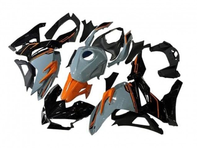 2024-2025 Kawasaki Ninja 500 EX500R Motorcycle Fairings - Nardo Grey Orange Black Canada for Sale