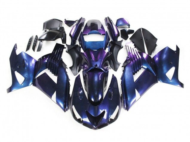 2006-2011 Kawasaki ZX14R ZZR1400 Motorcycle Fairings - Chameleon Blue Purple Canada for Sale