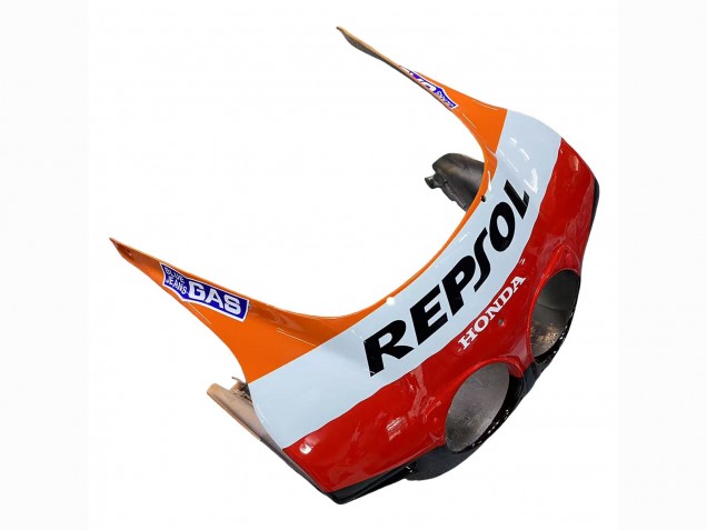 1987-1989 Honda CBR400RR NC23 Motorcycle Fairings - Orange White Red Glossy Black Repsol HRC Canada for Sale