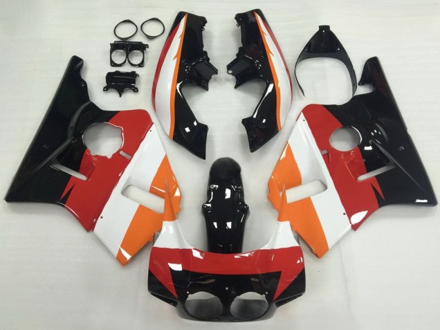 1987-1989 Honda CBR400RR NC23 Motorcycle Fairings - Orange White Red Glossy Black Canada for Sale