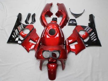 1990-1999 Honda CBR400RR NC29 Motorcycle Fairings - Red Glossy Black Canada for Sale
