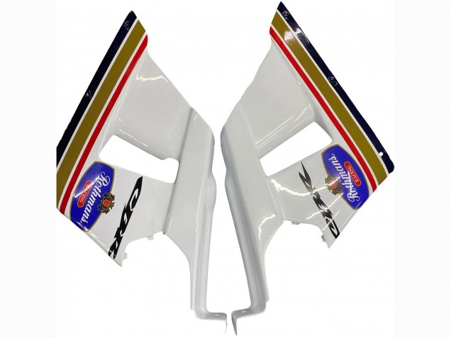 1990-1999 Honda CBR400RR NC29 Motorcycle Fairings - White Gold Red Dark Blue Rothmans Canada for Sale