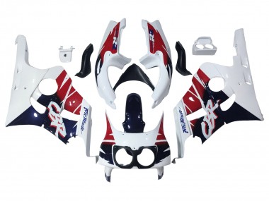 1990-1999 Honda CBR400RR NC29 Motorcycle Fairings - White Red Dark Blue Fireblade Canada for Sale