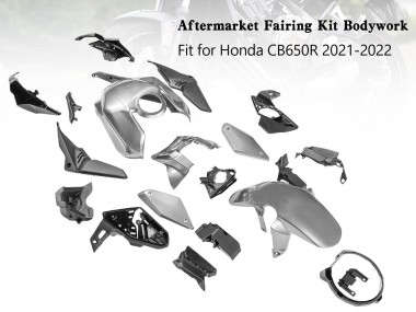 2019-2022 Honda CB650R Motorcycle Fairings - Silver Canada for Sale