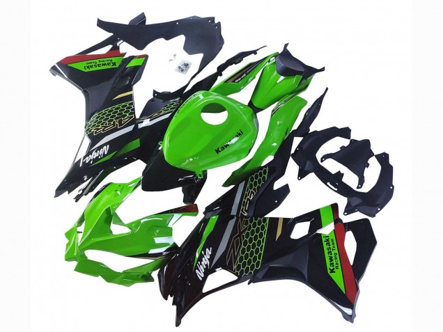 2019-2025 Kawasaki ZX25R ZX-25R Motorcycle Fairings - Green Black Red Honeycomb Canada for Sale