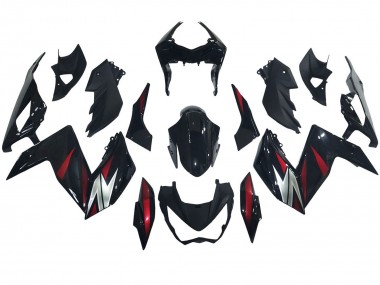 2015-2016 Kawasaki Z250/Z300 Motorcycle Fairings - Glossy Black Red Silver Canada for Sale
