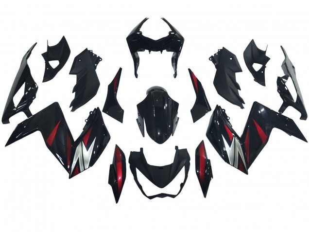 2015-2016 Kawasaki Z250/Z300 Motorcycle Fairings - Glossy Black Red Silver Canada for Sale