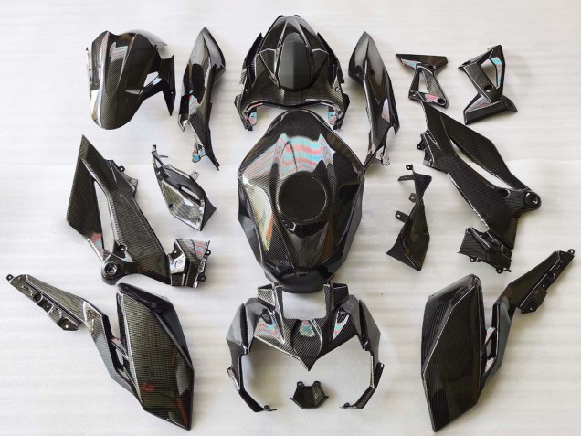 2018-2024 Kawasaki Z400 Motorcycle Fairings - Black Carbon Fiber Canada for Sale